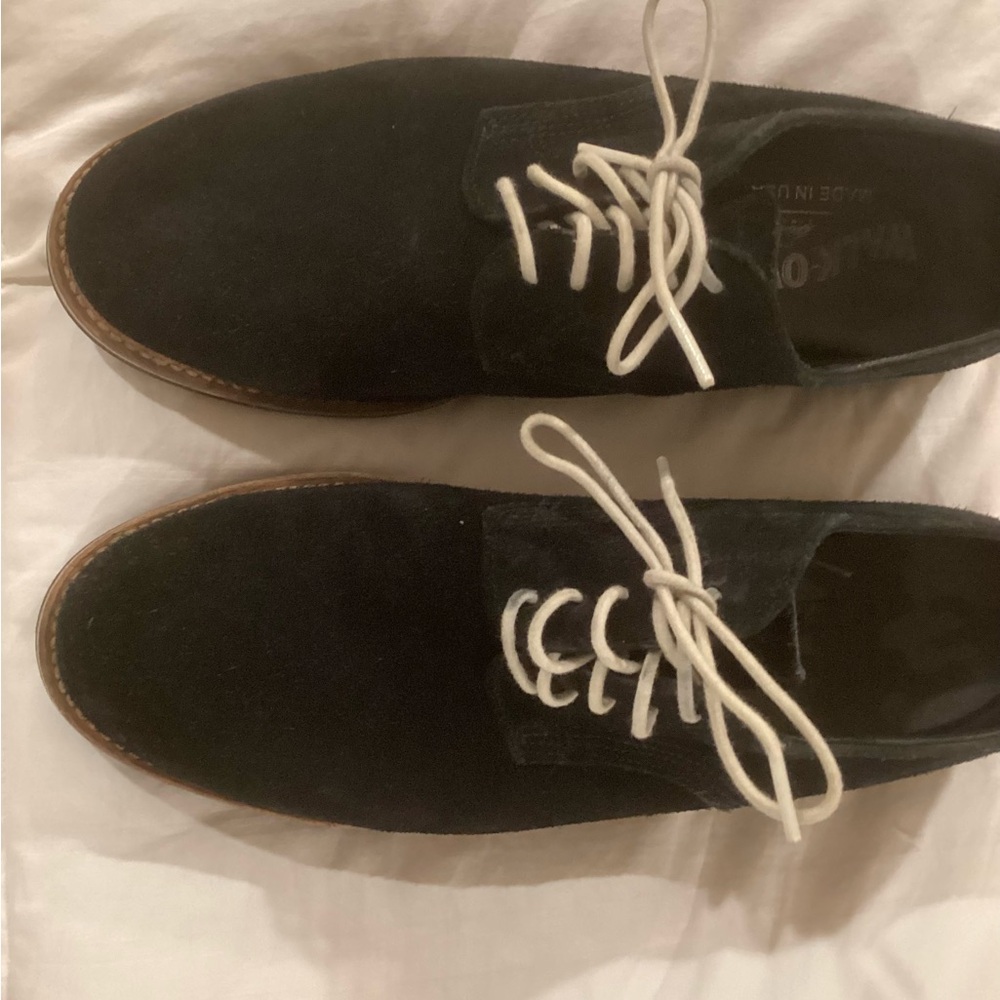 Black WalkOver Suede Derbys 8M